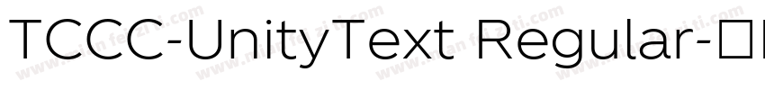 TCCC-UnityText Regular字体转换